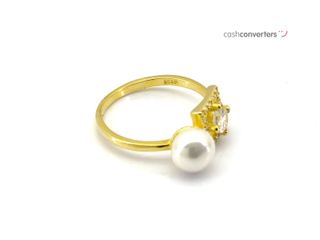 sortija plata 925mm con piedra con circonita t. 16 (17,84 mm)