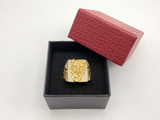 sello oro 18k con circonita
