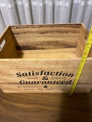 Caja de madera decorativa Satisfaction