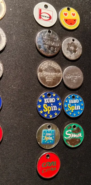 29 gettoni Grande Distribuzione tutti diversi