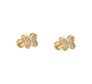 pendientes oro 18k con piedra