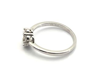 sortija plata 925mm con piedra con circonita