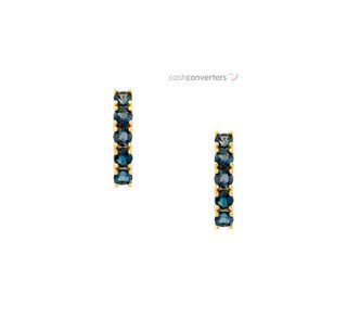 pendientes oro 18k con piedra