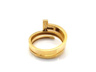 sortija oro 18k con circonita