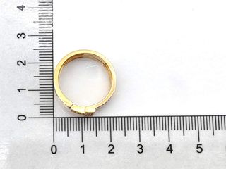 sortija oro 18k con circonita