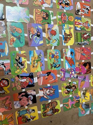 Lote 12 laminas de Cromos Troquelados Edivas