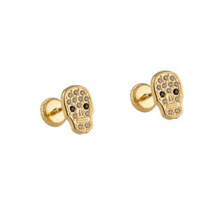 pendientes oro 18k con piedra