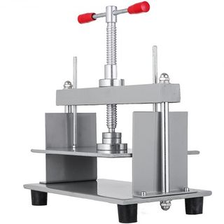 Máquina Manual de Prensa de Papel, 12x8.6 pulgadas para A4 Máquina de Aplanado de Papeles, Máquina Manual de Prensa de Papel de Marco de Acero de 10 cm de Grosor, Prensa de Libros de Fabricación d...