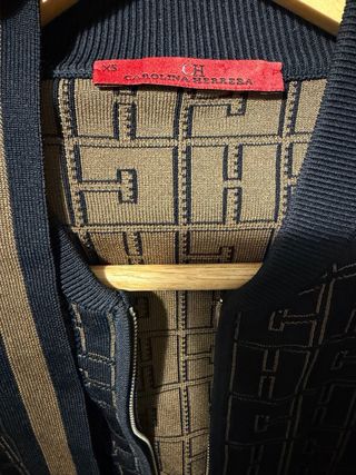 Vestido Midi Carolina Herrera Negro Marrón