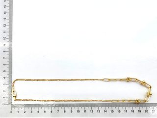 cadena oro 18k 22cm