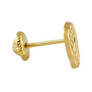 pendientes oro 18k con piedra