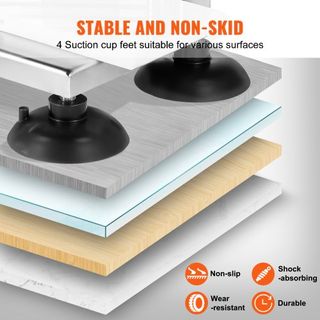 Cortador de Tomates Comercial, Cortador de Tomates de 3/8 de pulgada, Máquina Cortadora de Tomates de Acero Inoxidable de Alta Resistencia, Cortador de Tomates Manual con Pies Antideslizantes, par...