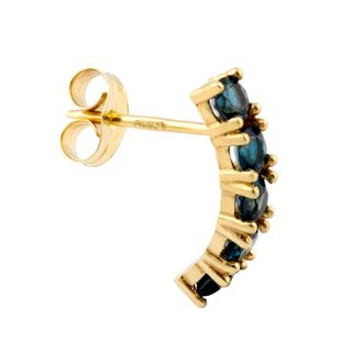 pendientes oro 18k con piedra con topacio