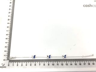 pulsera plata 925mm con piedra con circonita