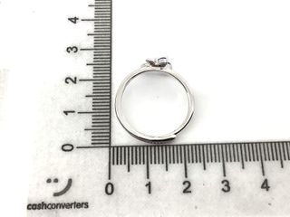 anillo plata 925mm con piedra con circonita,
