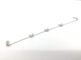 pulsera plata 925mm con piedra con circonita