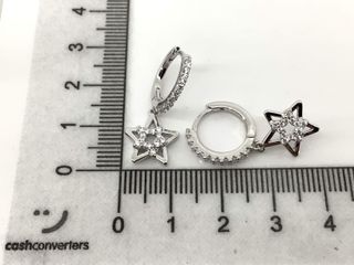 argollas plata 925mm con piedra con circonita