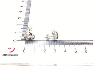 pendientes plata 925mm con piedra con circonita