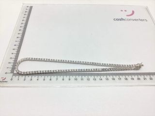 gargantilla plata 925mm con piedra con circonita 20cm