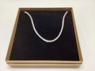 gargantilla plata 925mm con piedra con circonita 20cm