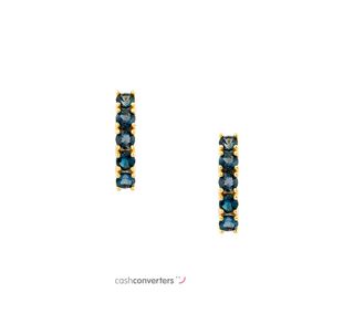 pendientes oro 18k con piedra