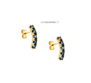 pendientes oro 18k con piedra