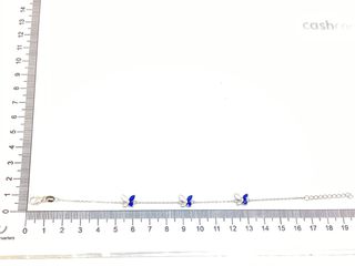 pulsera plata 925mm con piedra con circonita