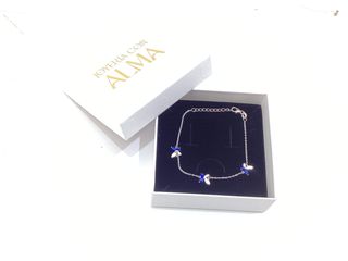pulsera plata 925mm con piedra con circonita