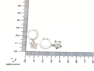 argollas plata 925mm con piedra con circonita