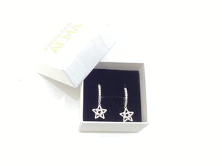 argollas plata 925mm con piedra con circonita