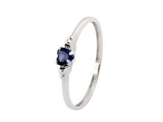 anillo oro 18k con piedra con circonita