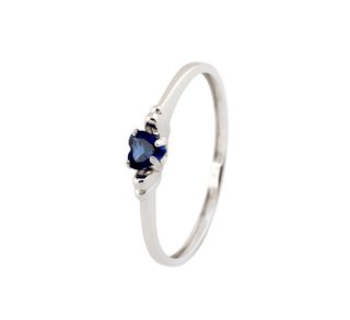 anillo oro 18k con piedra con circonita