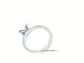 anillo plata 925mm con piedra con circonita,