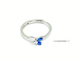 anillo plata 925mm con piedra con circonita,