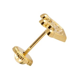 pendientes oro 18k con piedra