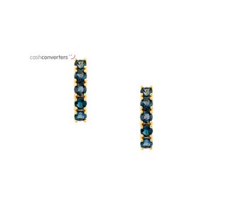 pendientes oro 18k con piedra