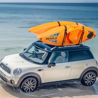 Portaequipajes para Kayak 1 Par J-Bar, Portaequipajes Suave, Amarre Superior, Transportador para kayak, Tabla de Surf, Canoa, SUP, Tabla de Esquí, Montaje en Coche, SUV, Camión, 2 Kayaks