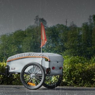 Remolque de Carga para Bicicleta, Capacidad de Carga de 88/100/160 lbs, Carro de Bicicleta de Alta Resistencia, Almacenamiento Compacto Plegable con Enganche Universal