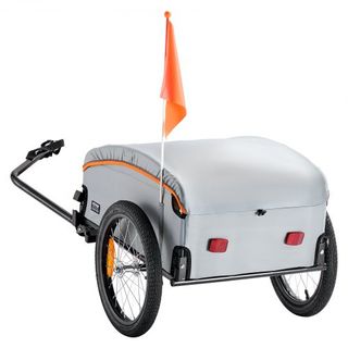 Remolque de Carga para Bicicleta, Capacidad de Carga de 88/100/160 lbs, Carro de Bicicleta de Alta Resistencia, Almacenamiento Compacto Plegable con Enganche Universal