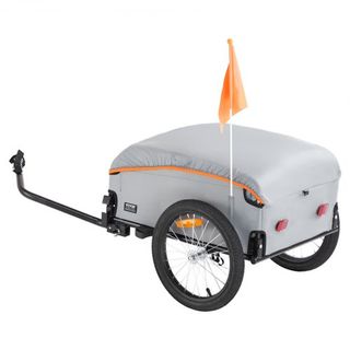 Remolque de Carga para Bicicleta, Capacidad de Carga de 88/100/160 lbs, Carro de Bicicleta de Alta Resistencia, Almacenamiento Compacto Plegable con Enganche Universal