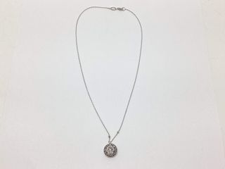 cadena oro 18k con piedra con diamante,moisanita 19cm