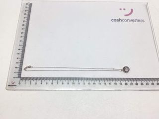 cadena oro 18k con piedra con diamante,moisanita 19cm