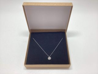 cadena oro 18k con piedra con diamante,moisanita 19cm