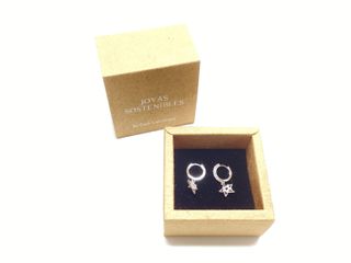 argollas plata 925mm con piedra con circonita