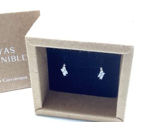 argollas plata 925mm con piedra con circonita