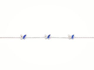 pulsera plata 925mm con piedra con circonita