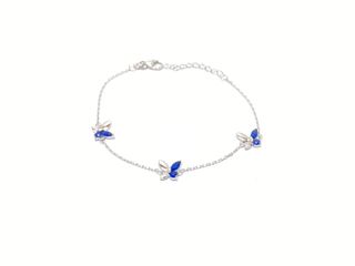 pulsera plata 925mm con piedra con circonita