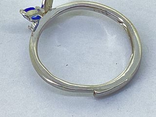 anillo plata 925mm con piedra con circonita,