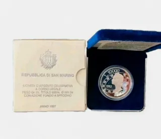 San Marino 1997 - Moneta 10.000 Lire Argento