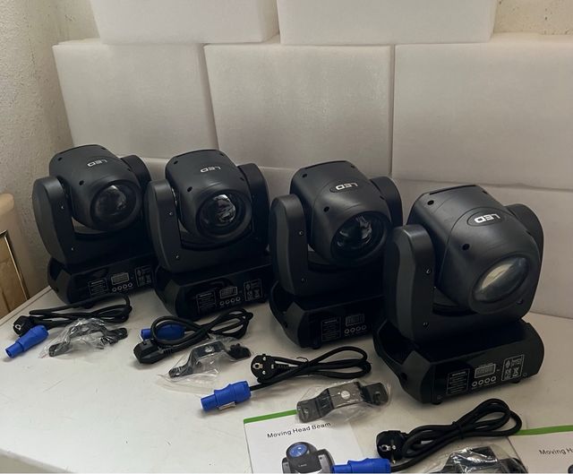 x4 CABEZAS MOVILES 150W BEAM + SPOT DJ LIGHTS